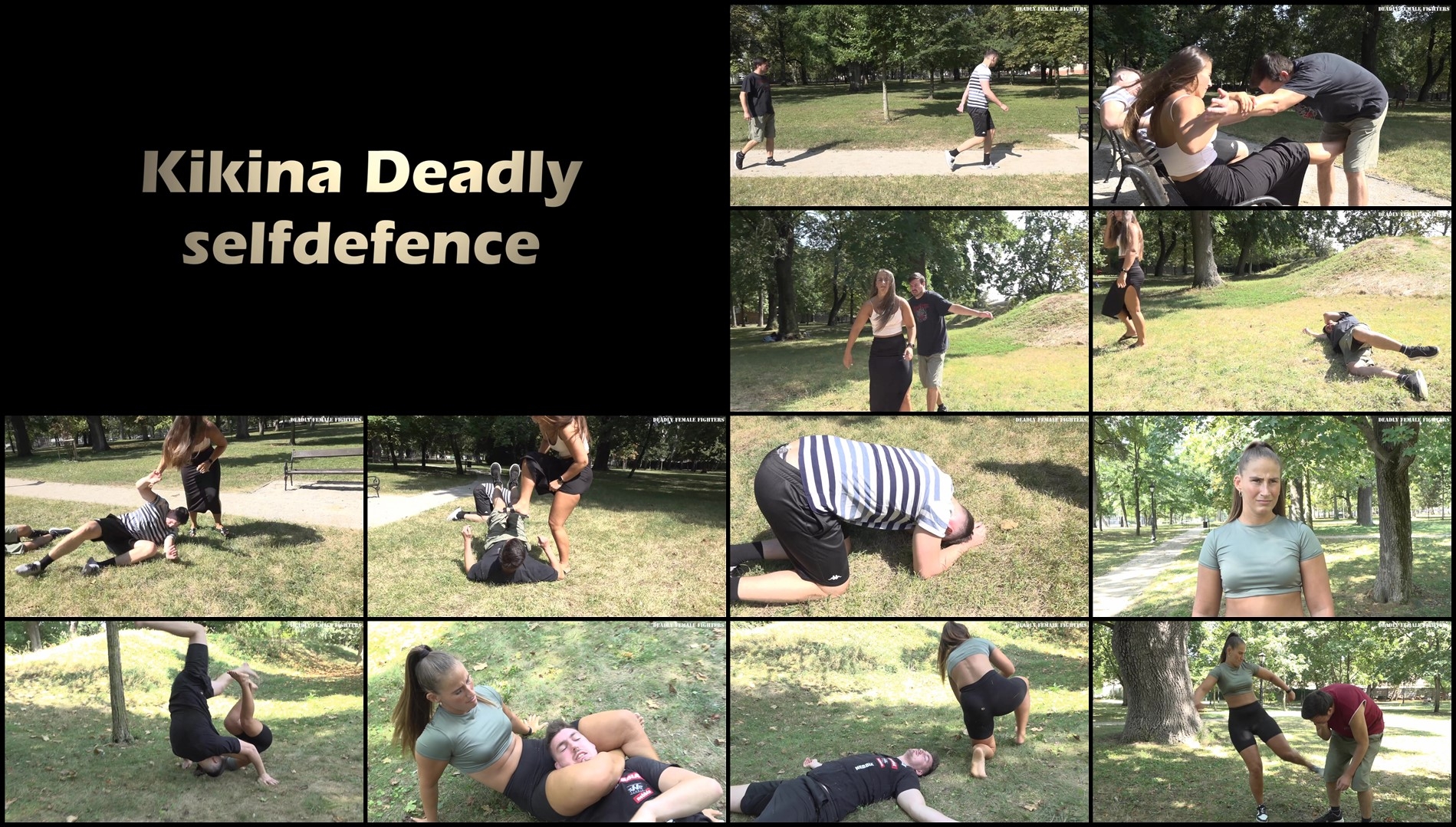 Deadly Female Fighters - Kikina - Deadly Self Defence-WrestlingAndScissor