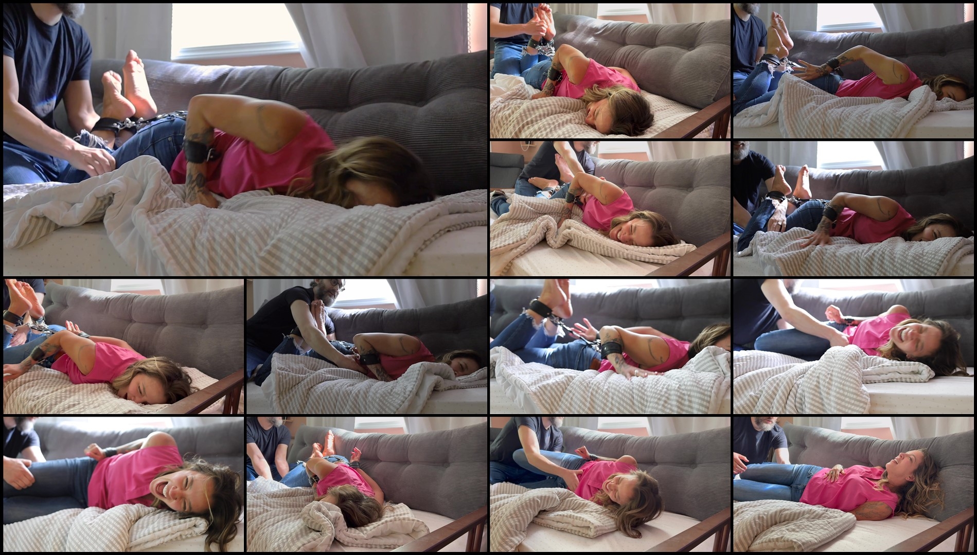 ZenTickling – Roxy's Intense Hogtie Foot Tickle Meltdown-mf, TicklingFeet, TicklingUpperBody