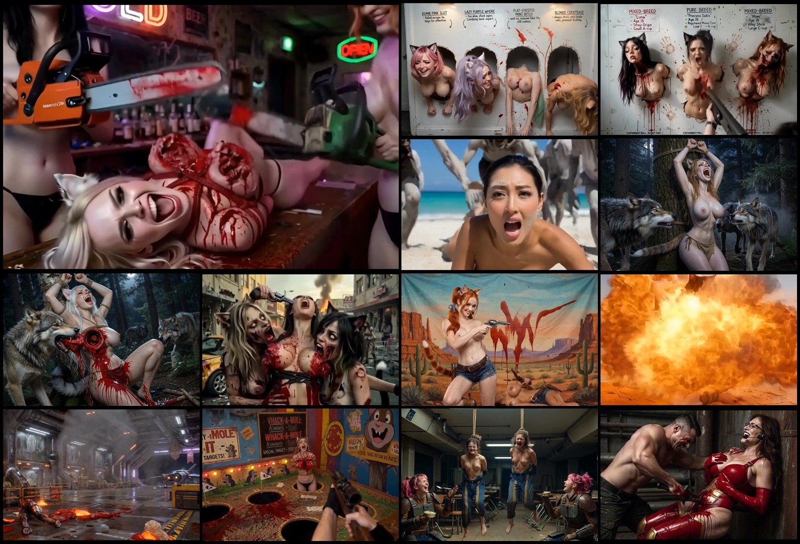 AI Generated Horror Compilation (Part 8)