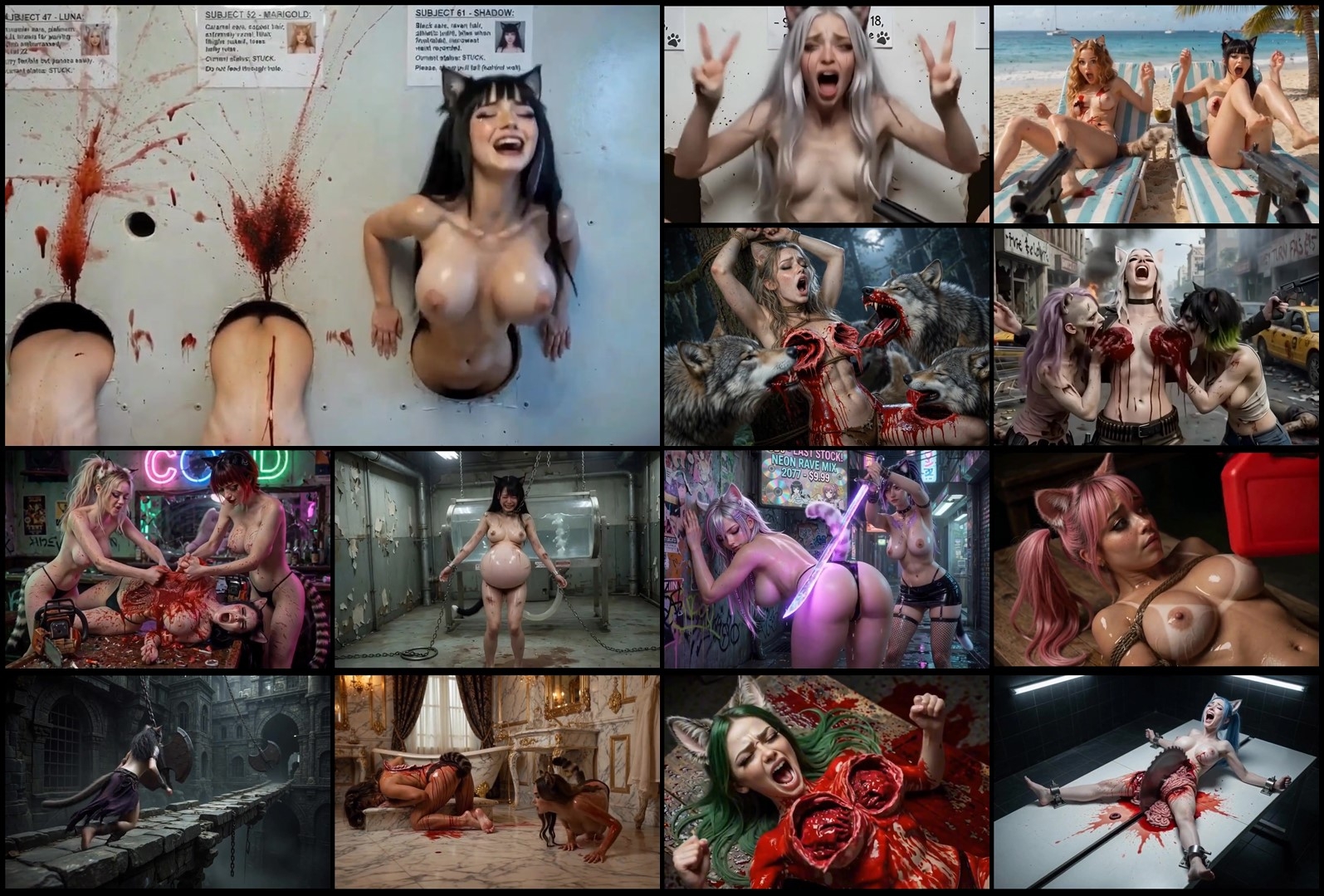 AI Generated Horror Compilation (Part 15)