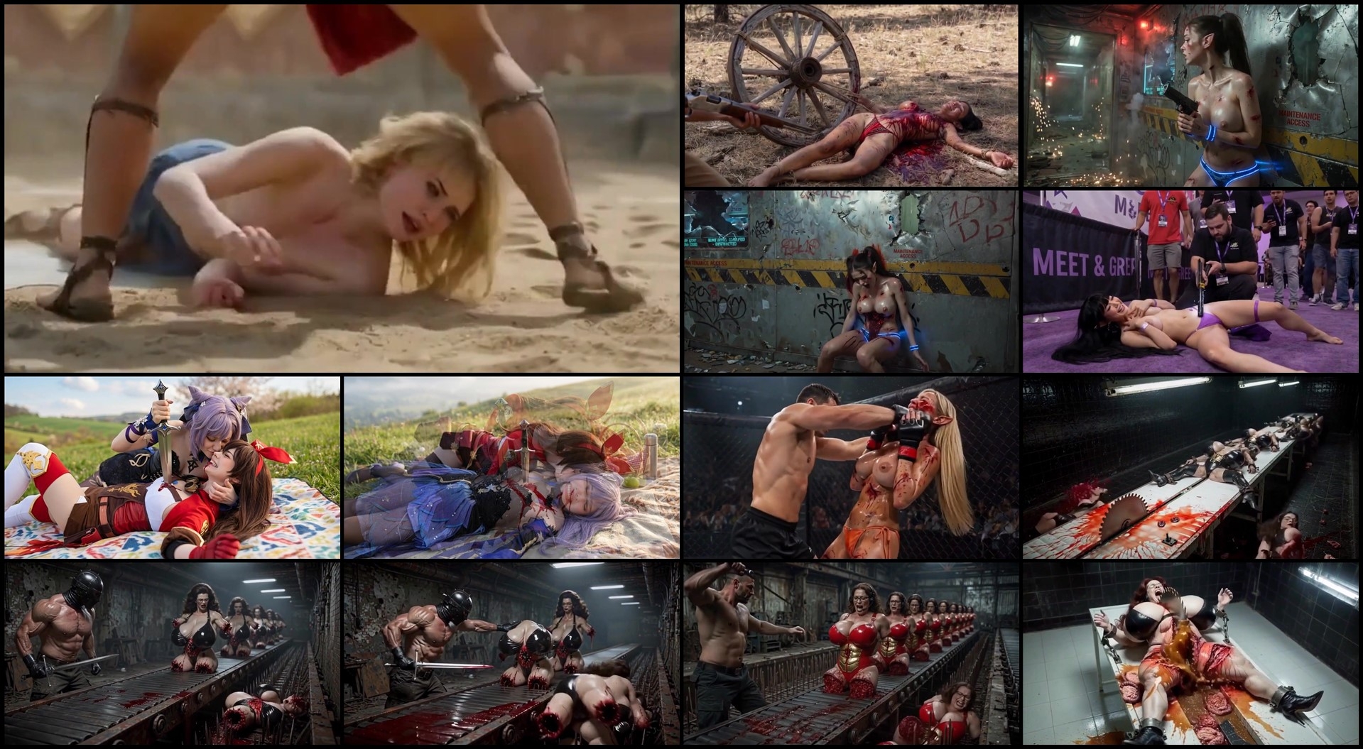 AI Generated Horror Compilation (Part 17)