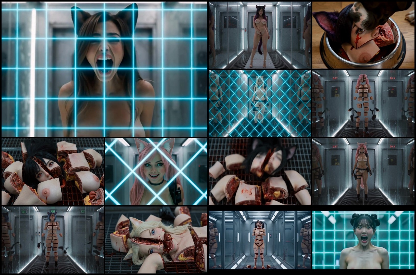 Death by laser grid (AI) Death by laser grid (AI)