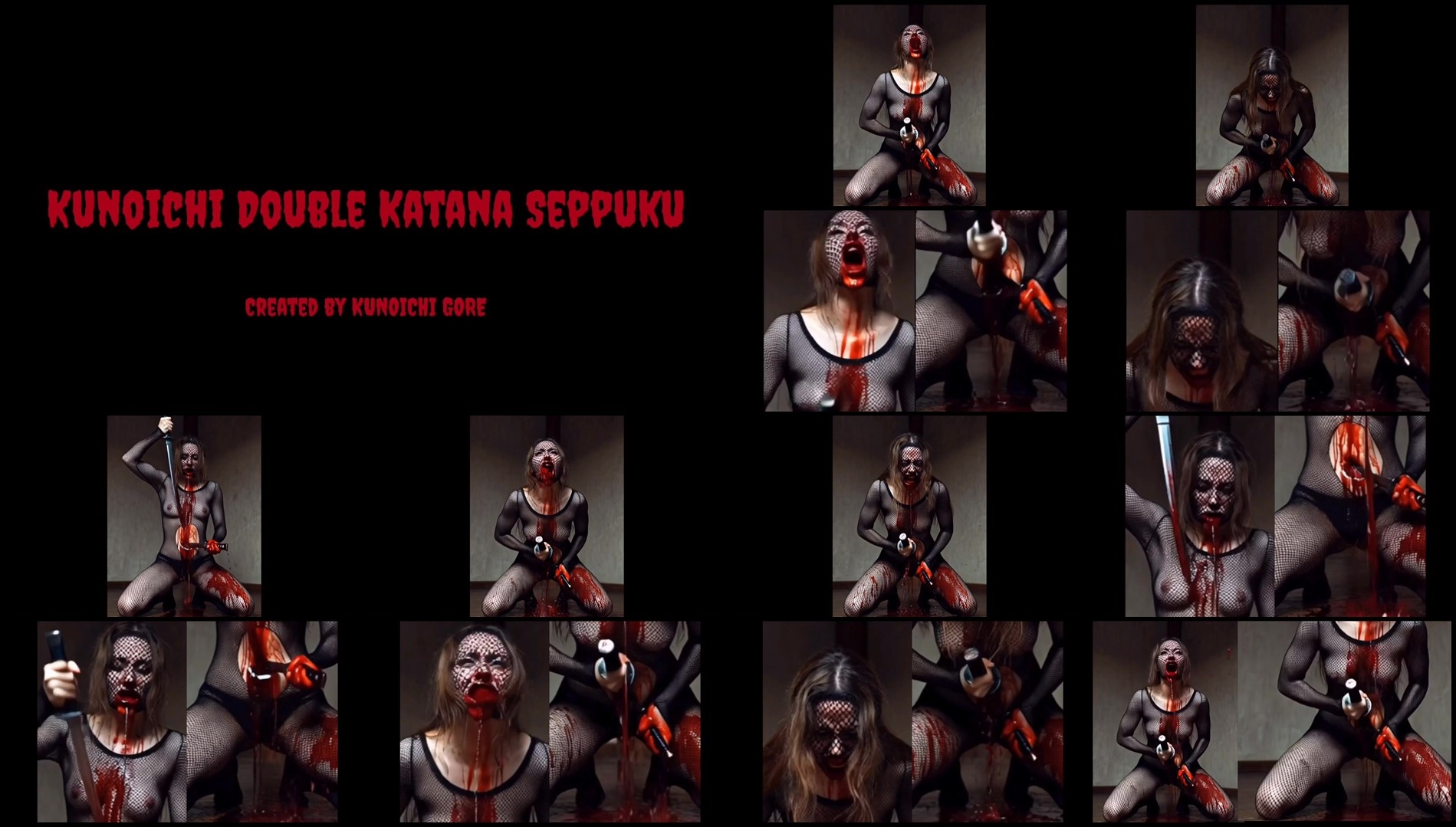 Kunoichi Double Katana Seppuku AI
