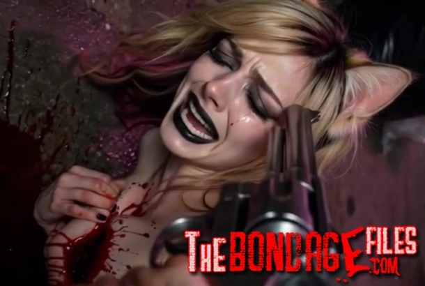 AI Chest Shot Horror – Busty Whore Tits Destroyed by Bullet