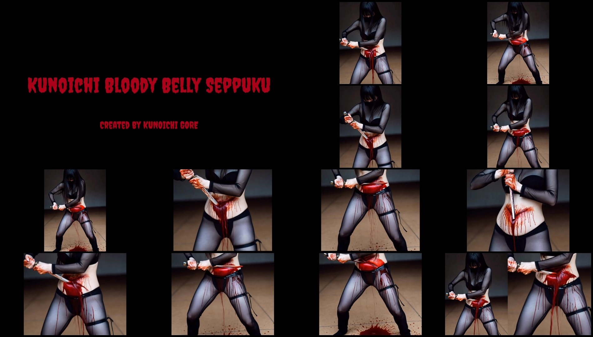 Kunoichi Bloody Belly Seppuku AI Kunoichi Bloody Belly Seppuku AI