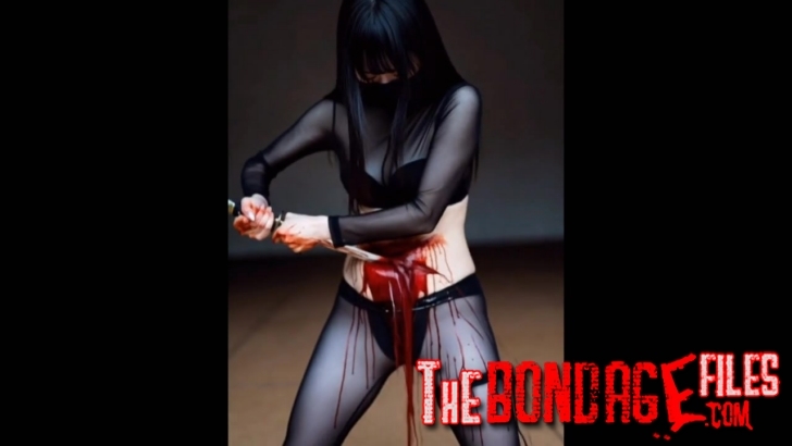 Kunoichi Bloody Belly Seppuku AI