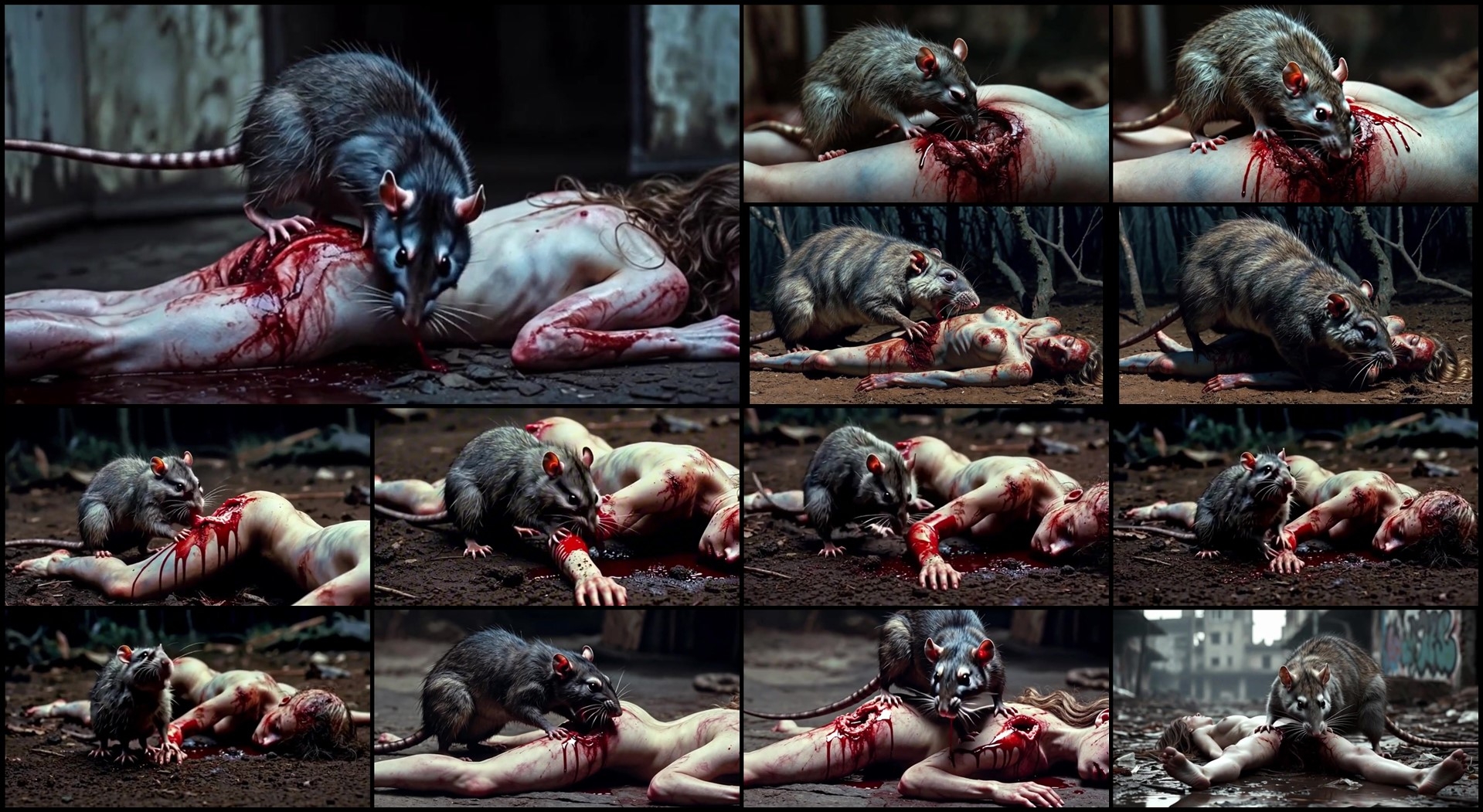Rats eat people – AI horror Rats eat people – AI horror
