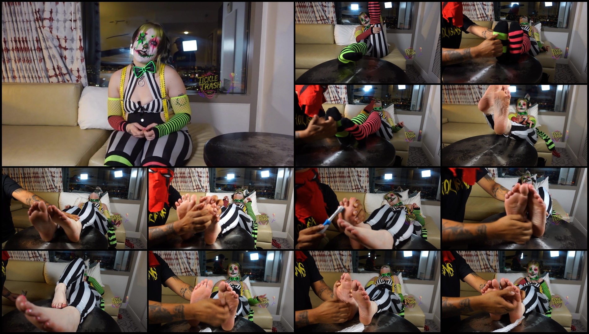 TickleTrash – Terrabyte The Clown's Tickle Extravaganza (Vegas Special)- mf, TicklingFeet